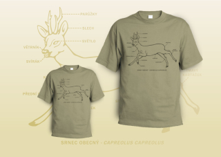 Tričko - Srnec obecný (Capreolus capreolus)