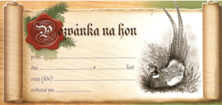 Pozvánka na hon - Bažant